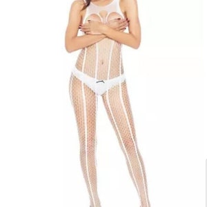 White Night Net Bodysuit Lingerie
