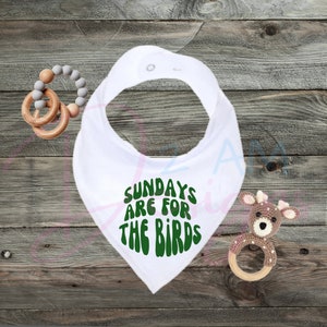 Sundays are for the Birds Baby Bib - Bandana Baby Bib - Philadelphia Baby Gift - Eagles Gift - Eagles Fan Baby Gift