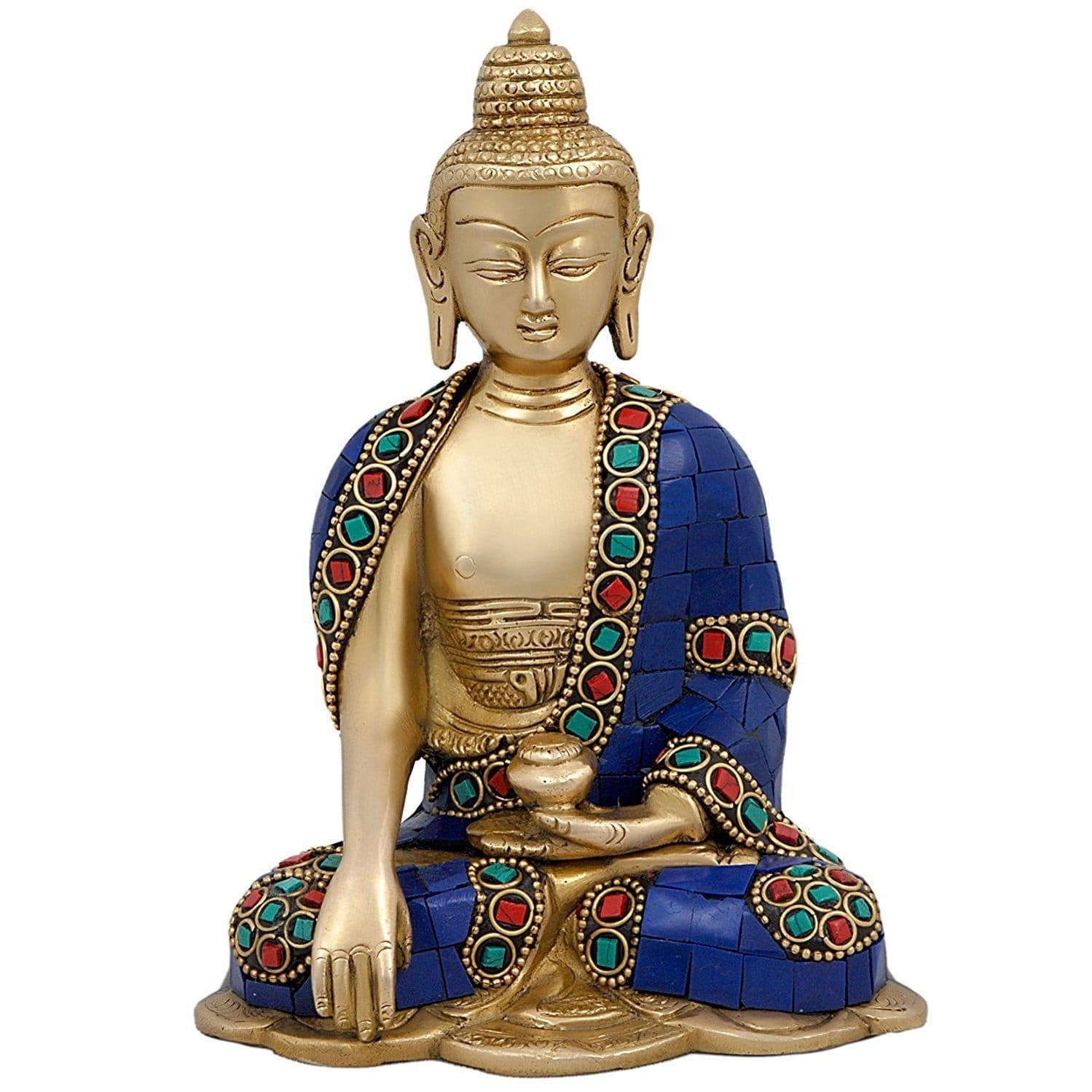 Metal God Idol Gautam Buddha Brass Statue Etsy