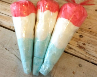 Fourth of July Cotton Candy Party Favor Bomb Pop Treat