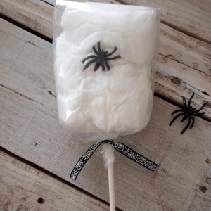 Halloween Spider Web Cotton Candy Pop Favor Party Treats - Etsy