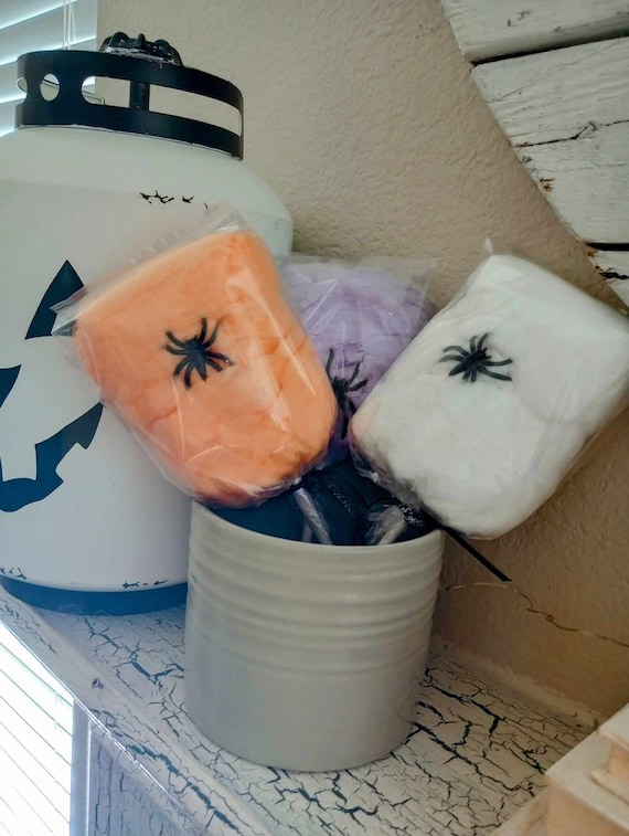 Spider Web Charms Cotton Candy, Halloween Candy