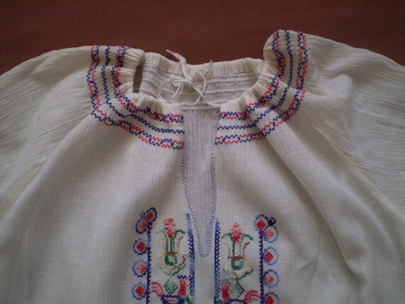 vintage embroidered ladies blouse cotton kern mul… - image 4