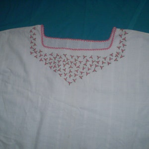 antiques  balkan traditional costume hand embroidered shirt