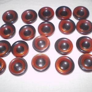 Vintage 20 retro round two-layer set of large buttons