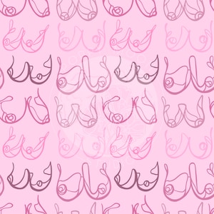 Boobs Hand Drawn Print Digital Download Print Funny Cheeky Boobies