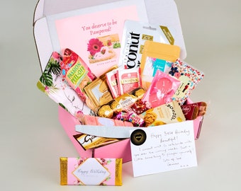 Personalized Birthday Pamper Gift Box: Spa & Treats for Her