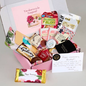 Caja de regalo para parejas / Mimos para parejas / Regalo para ella / Caja de regalo para una noche / Noche de cita / Nuevos padres / Caja de spa / Caja de regalo de aniversario para parejas