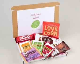 Simply Vegan Snack Box, Lockdown Box, Healthy Snack Box, Vegan Care Package, Vegan College Student, Great Care Package for Vegan, Vegan Gift