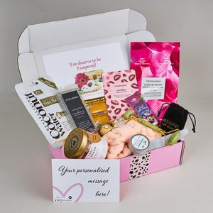 Pamper Gift Box, Thank you gift hamper, Exam Care Package, June birthday Pamper Box, Apology gift, Hug in a Box, Secret Santa Gift hamper