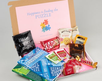 Puzzle Love Geschenkbox: Sudoku, Kreuzworträtsel, Leckereien & Tee