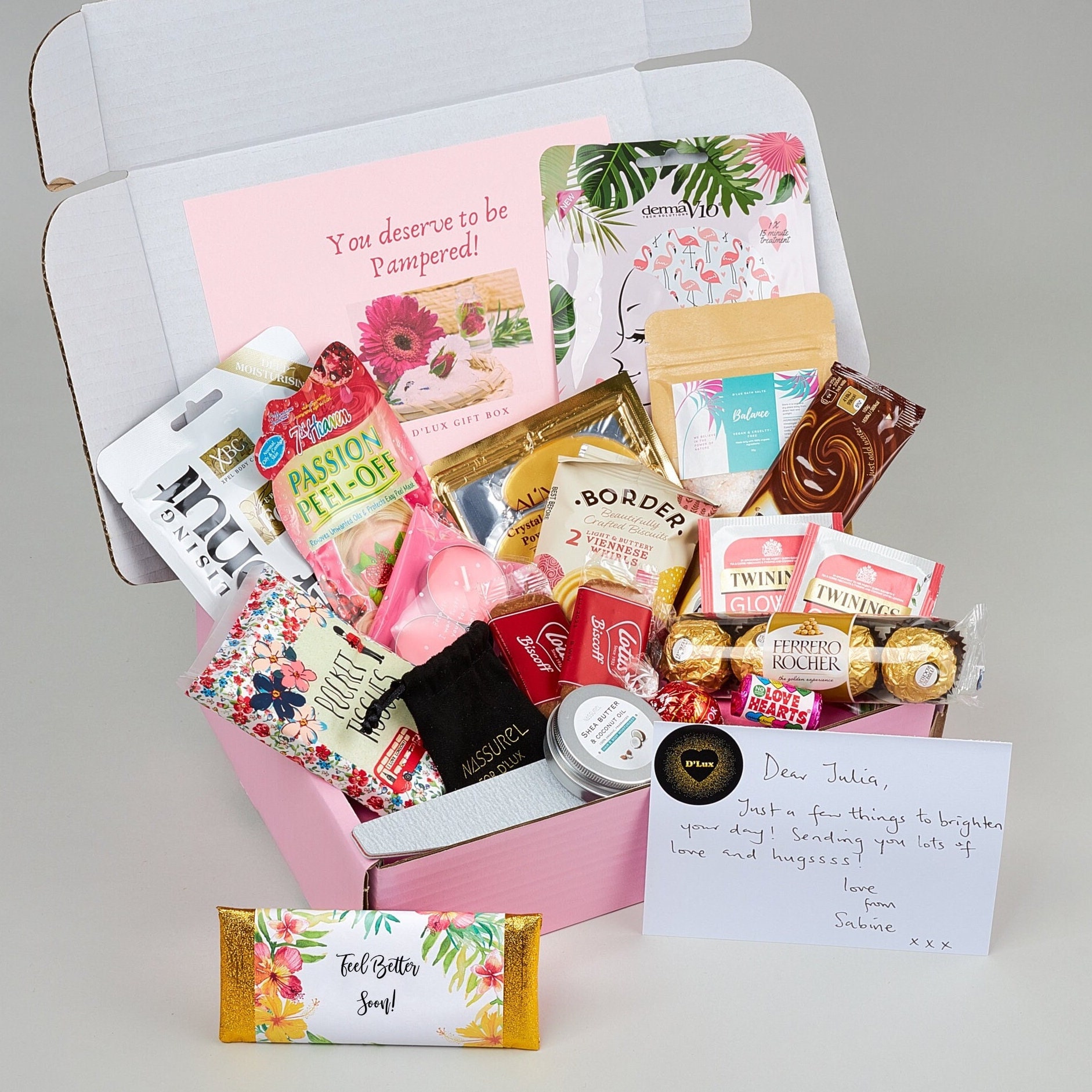Gute Besserung Pflegepaket: Spa-Geschenkbox für Sie