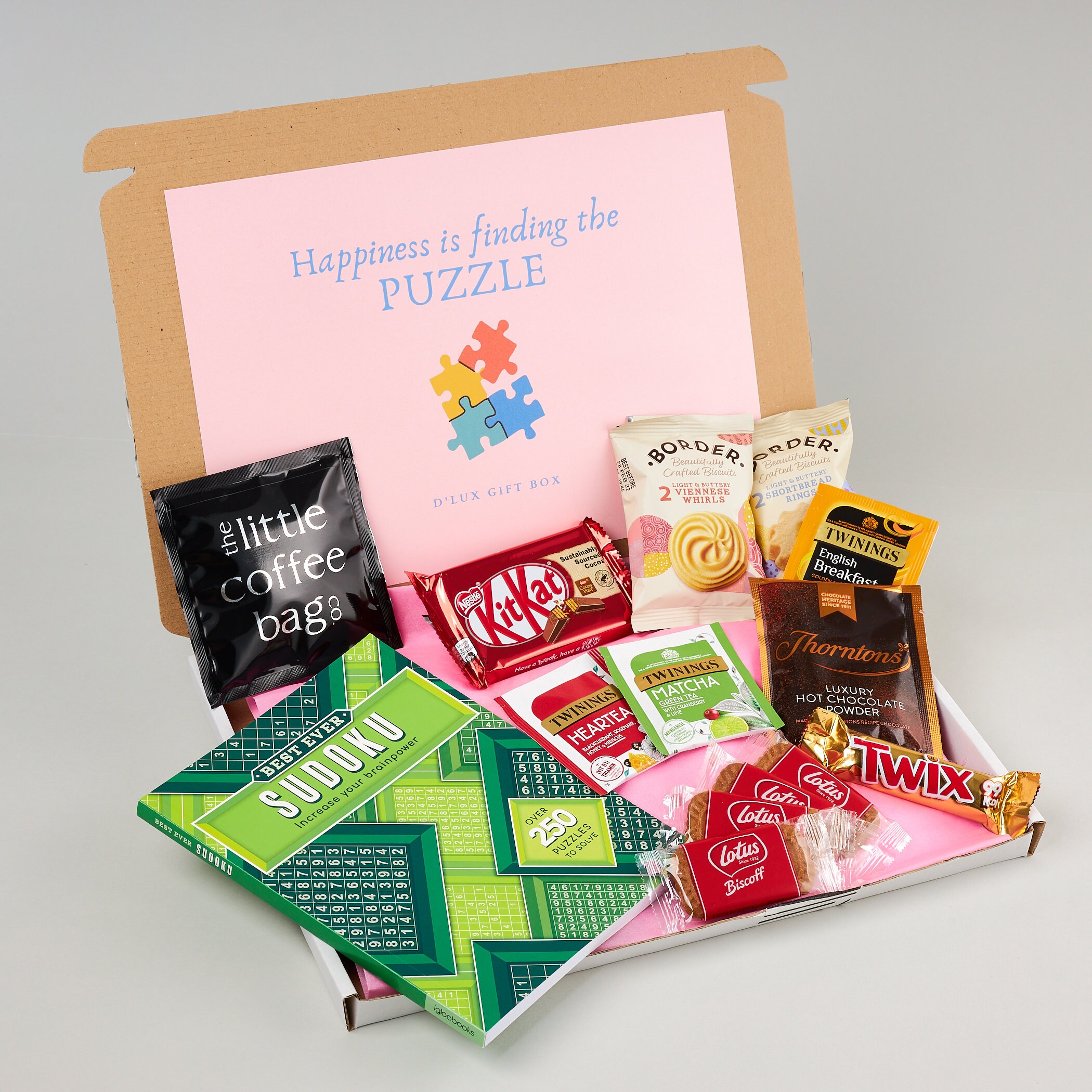 loossemble fromm ベストフレンド　ヘジュ　トレカ　セット Puzzle Lover Gift Box: Sudoku, Crossword, Wordsearch Treats & Tea