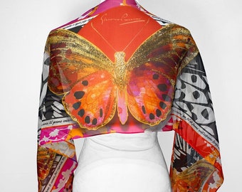 Pañuelo de seda de ópera Madame Butterfly