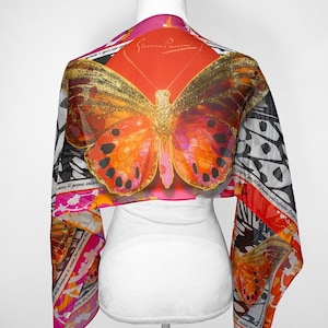 Madame Butterfly Opera Silk Scarf