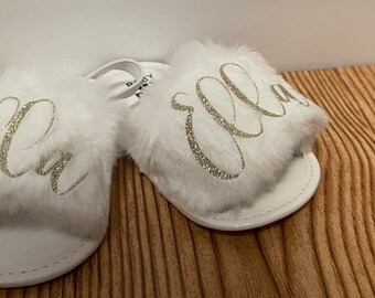 personalised baby slippers