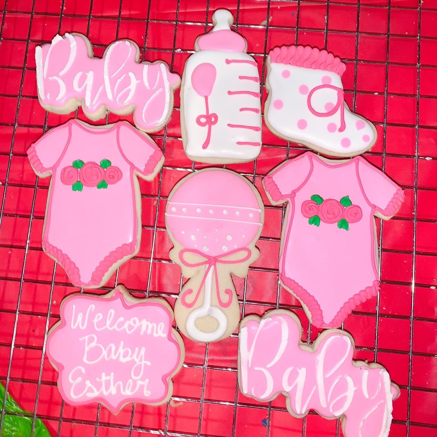 Baby Shower Sugar Cookies Personalized Etsy