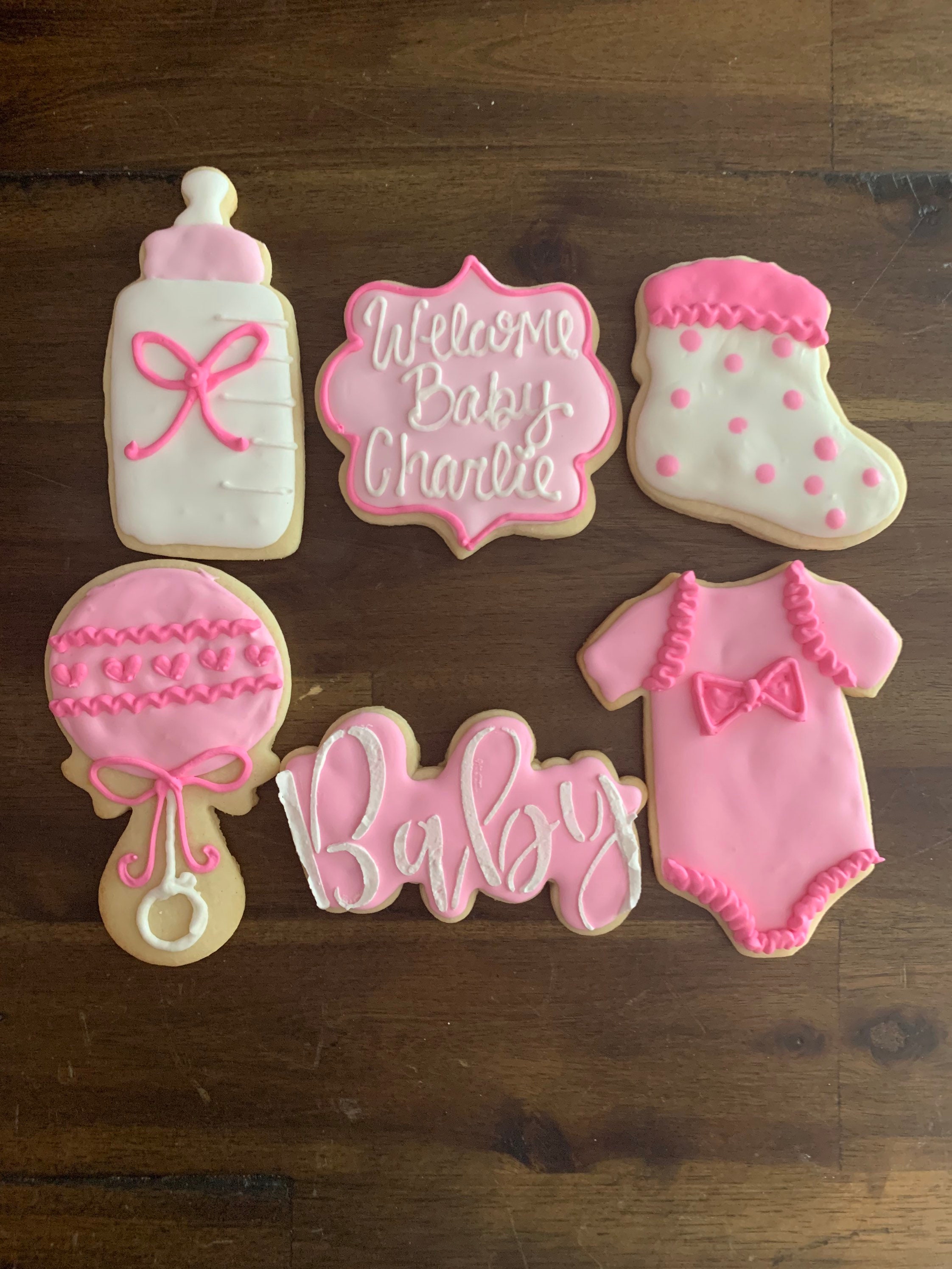 Baby Shower Sugar Cookies Personalized Etsy