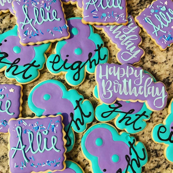 Girly Birthday Cookies