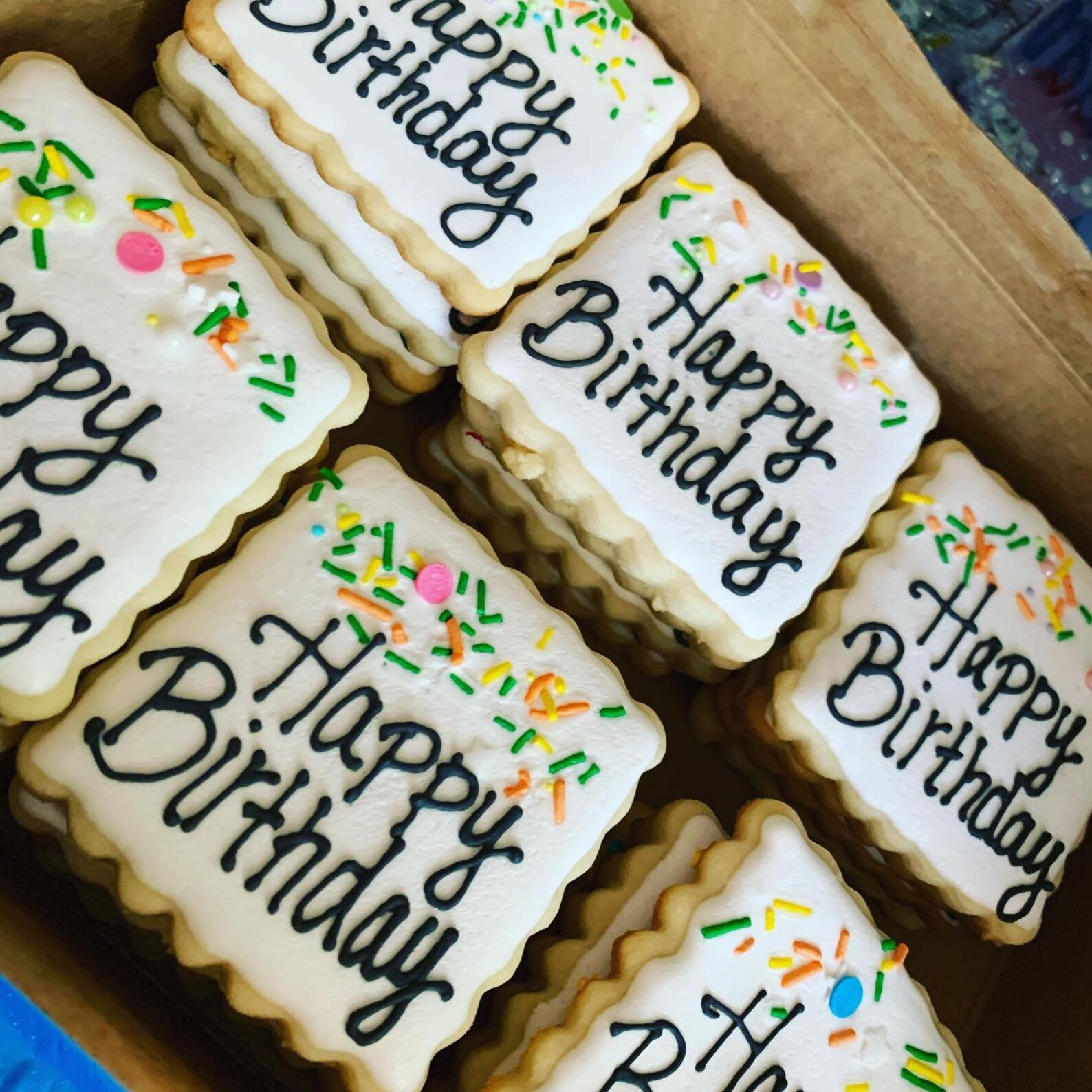 Happy Birthday Cookies Etsy