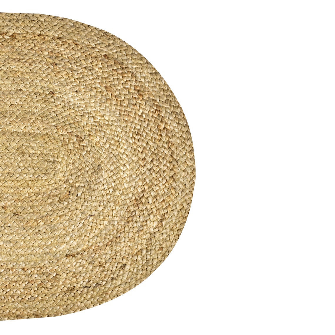 Oval Handmade Braided 100jute &sisal Natural Area Rug Etsy