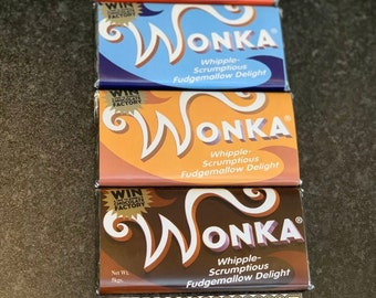 4X Willy Wonka Chocolate 2005 Full Set Gift Novelty Golden Ticket 100g Big Bar 4