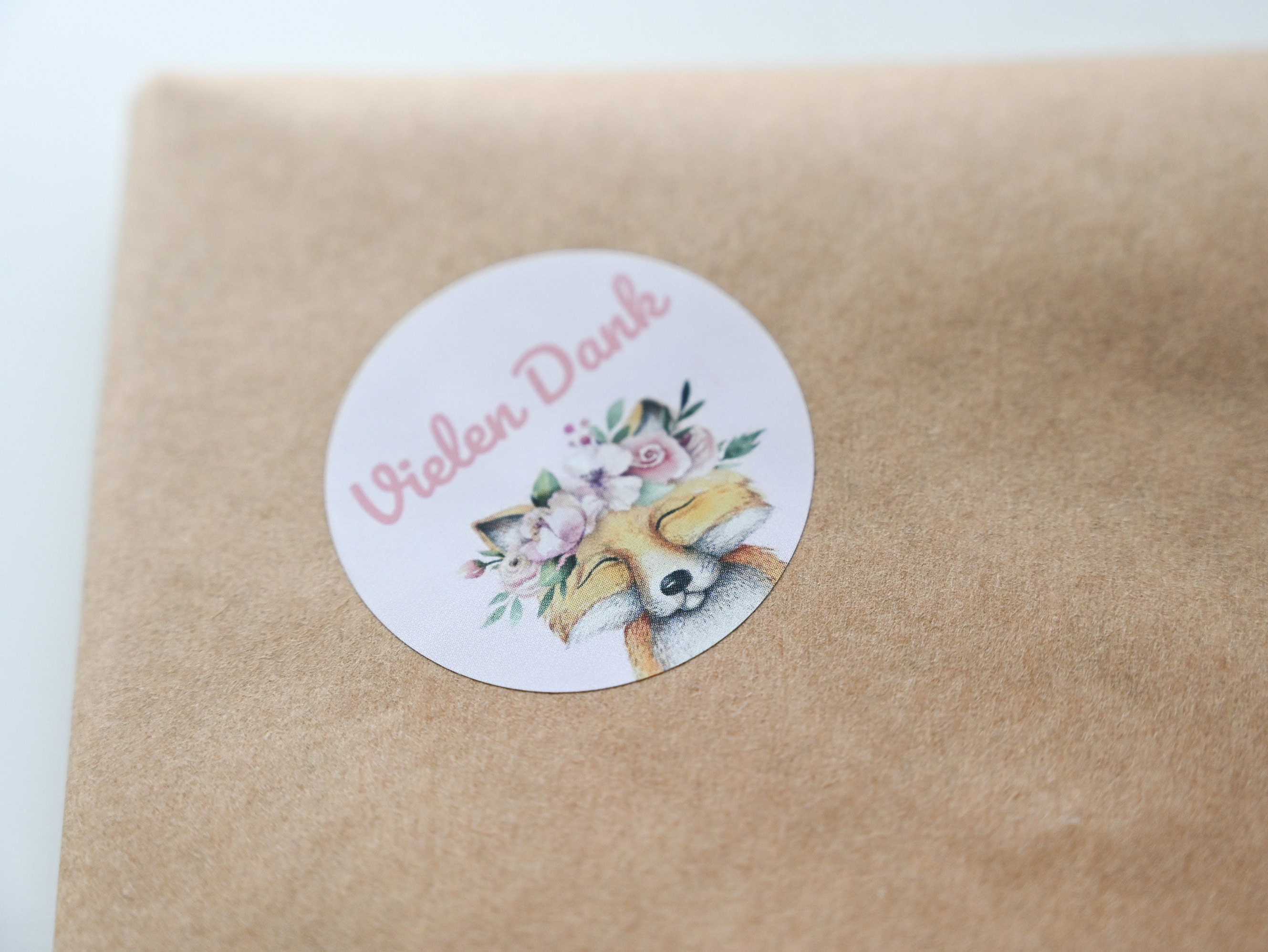 Ab 3,30 Euro | 10 Stk. | Danke Sticker | Aufkleber rund | 4cm