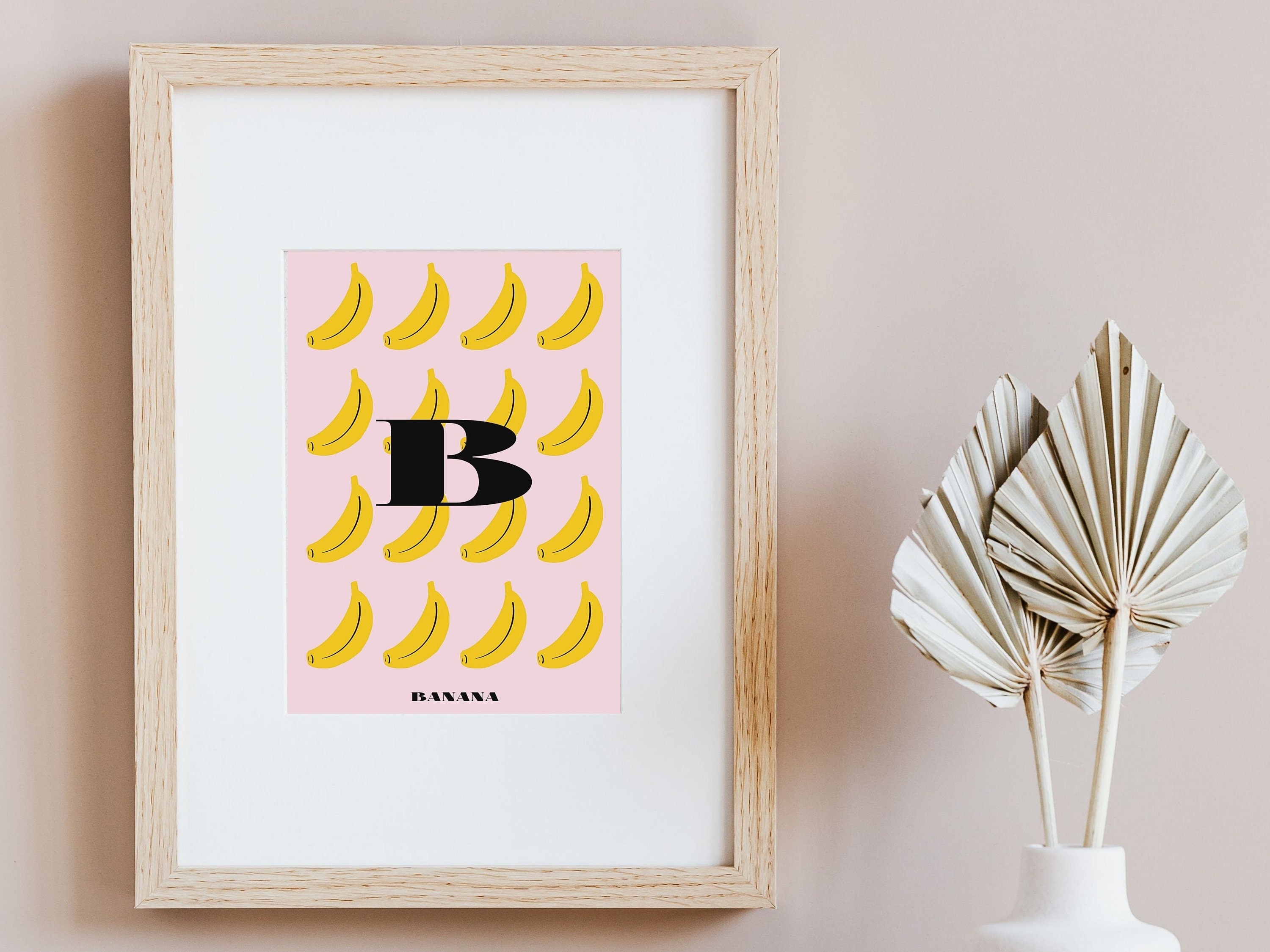 Banana Wall Art Prints Digital Kids Room Art Printable Etsy UK