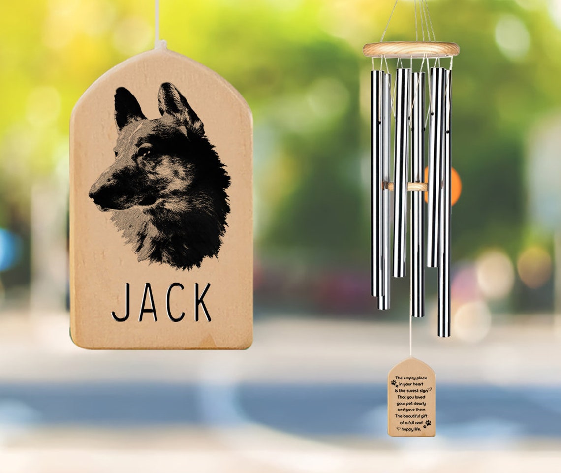 Pet Memorial Wind Chime Personalized Wind Chime Custom Pet Etsy