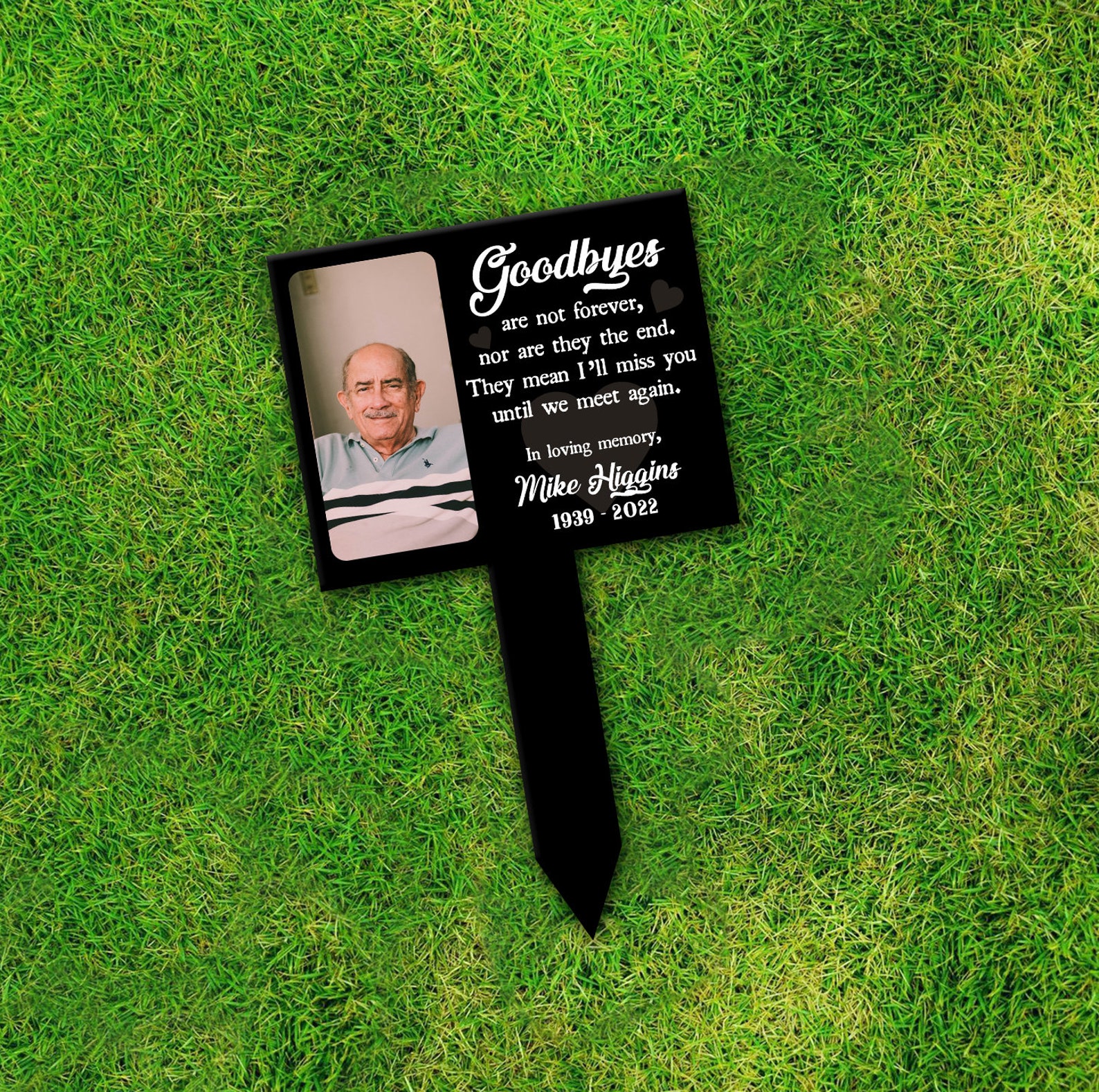 Memorial Plaque Stake Personalized Memorial Maker Memorial Etsy