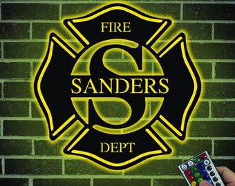 Name Personalized Custom Firefighter Fire Department Firemen Neon Sign White 24x16 inches st4s64-qy-tm-w Name Personalized Custom Firefighter Fire Department Firemen Neon Sign White 24x16 inches st4s64-qy-tm-w