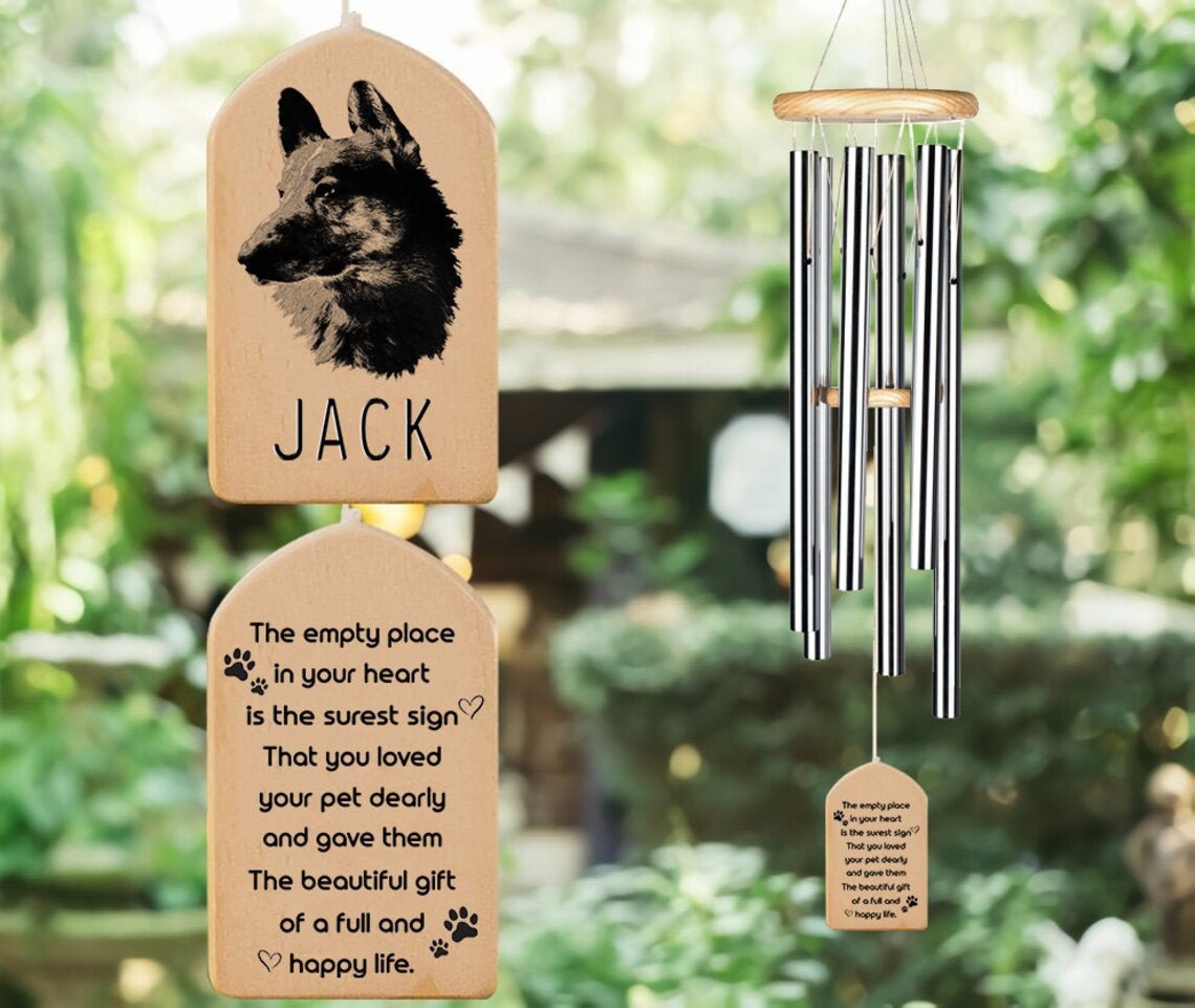 Pet Memorial Wind Chime Personalized Wind Chime Custom Pet Etsy