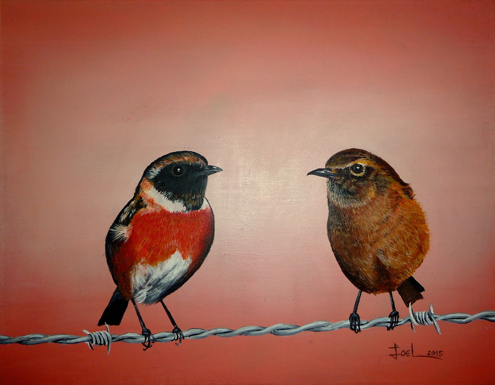 Acrylic paint paint on canvas Paint bird original | Etsy