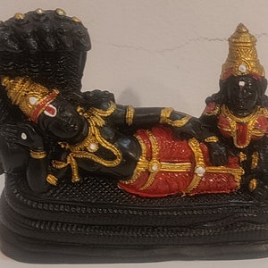 Lord Vishnu on Adhisesh for Prosperity, Positive Vibration at home, Pooja, Worshiping,  Home Decor,Gift purpose