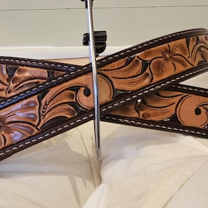 Custom Tooled Leather Belt