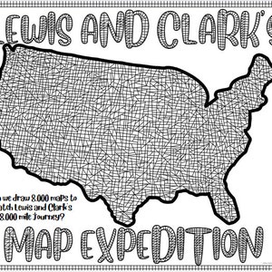 Lewis and Clark Map Drawing Expedition Tracker - Classical Conversations Cycle 3
