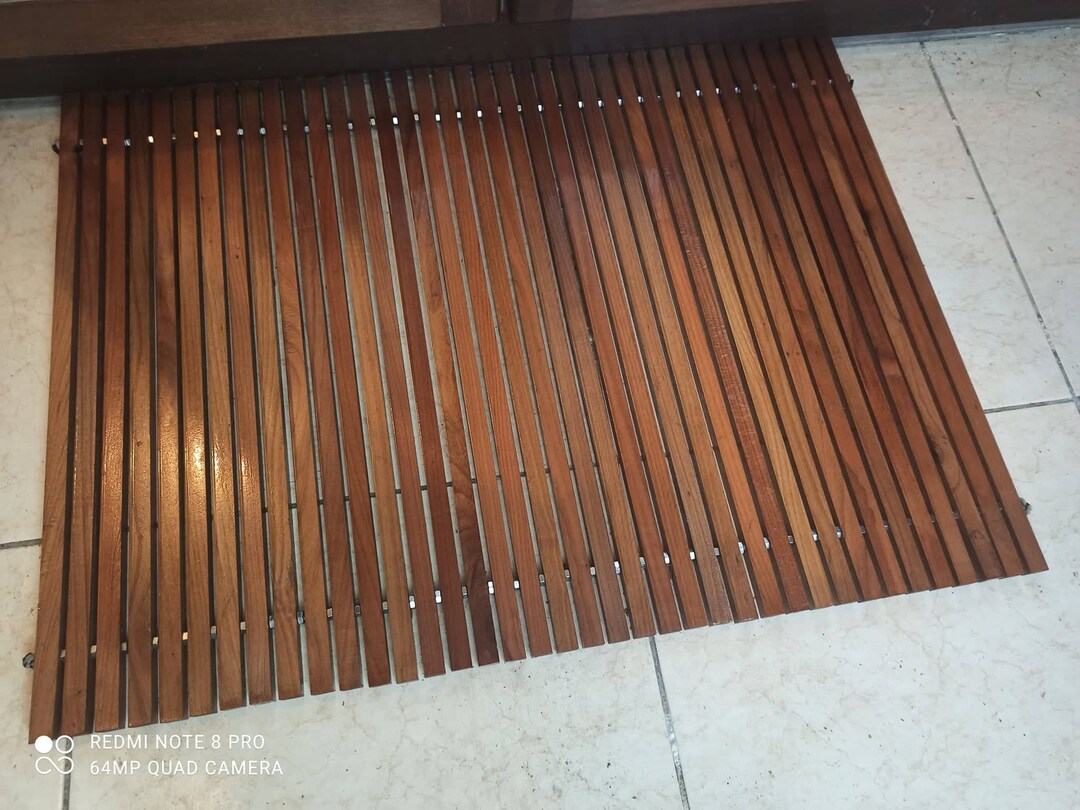 Duckboard, Roll up Wooden Bath Mat, Shower/sauna/pool - Etsy