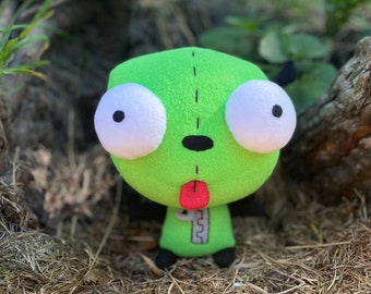 Invader Zim inspirado - GIR Invader ZIM, peluche Gir, peluche suave hecho a mano. (No oficial)