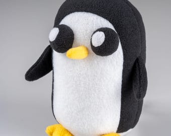 Gunter Plush Penguin Handmade Soft Toy, Penguin Plushie, Made to