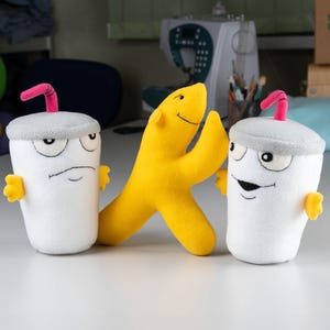 Master Shake plush - Aqua Teen Hunger Force inspired, Handmade Soft Toy