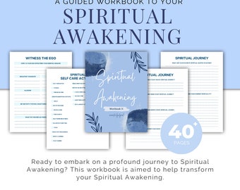Spiritual Awakening Guided Workbook: Self-Discovery (Digital Download)