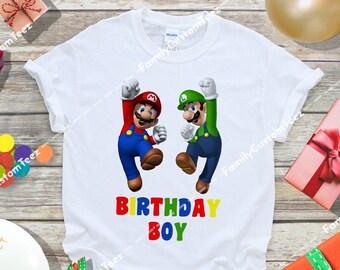 Super Mario Birthday Shirt - Etsy Australia