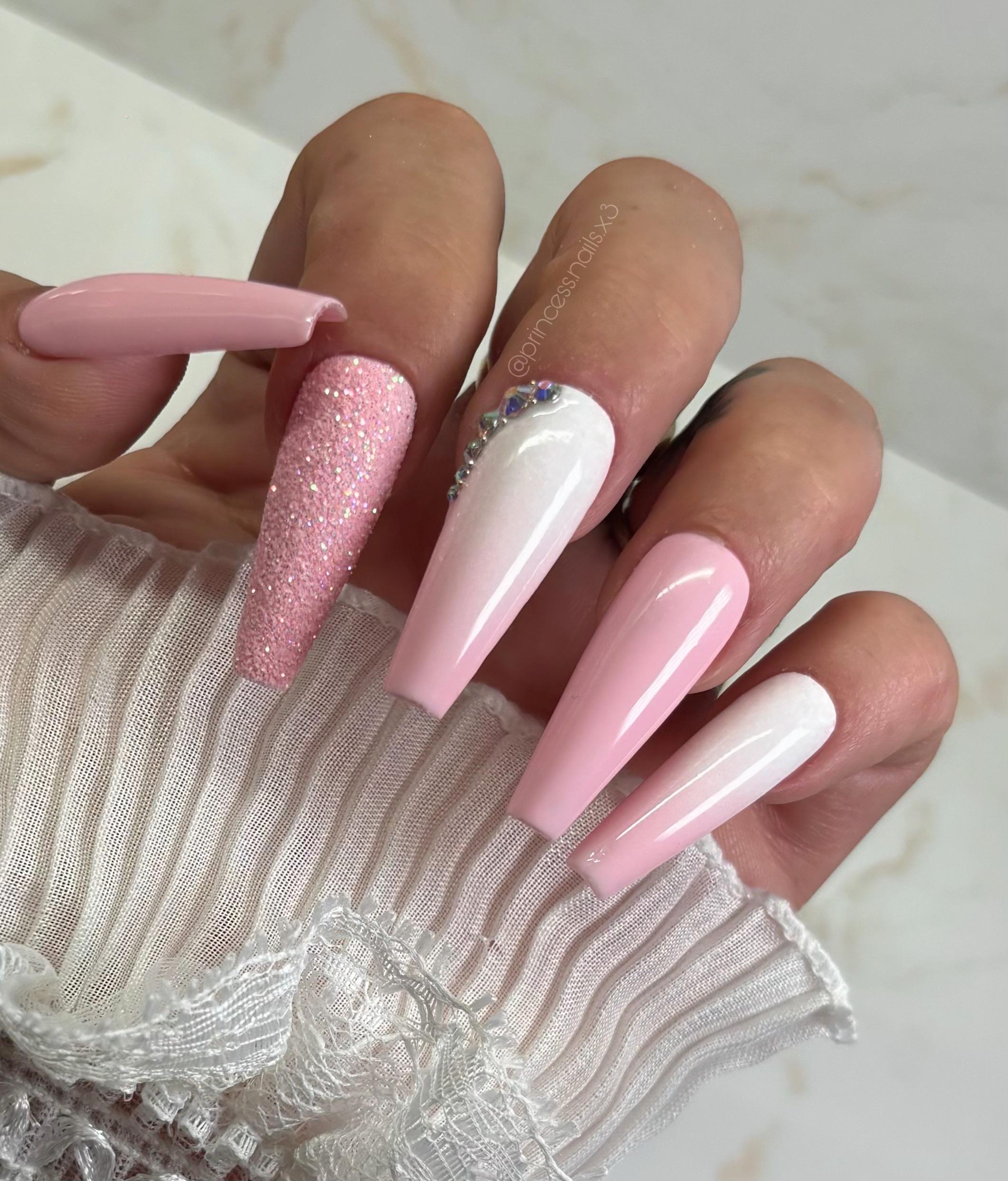 20 Stück Barbie Pink Nagelfolien – Selbstklebende UV-Gel-Folien Für Gelnägel, Inkl. Zubehör
