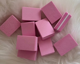 Mini Buffer 2er Set Rosa| Press on Nails Zubehör | Mini Feile