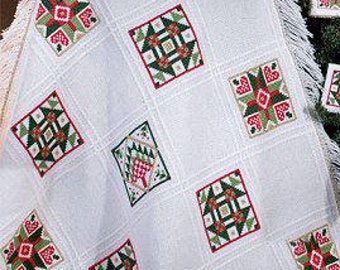 Counted Cross Stitch Pattern - Quilted Christmas Blocks by Stoney Creek Collection, 8 1/2" x 11" cardstock booklet, 14 count