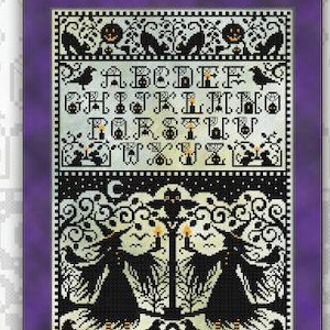 All Hallow&#39;s Eve Counted Cross Stitch Pattern