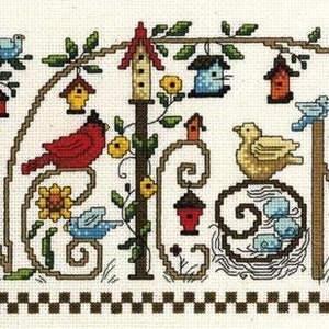 Every Bird Welcome Counted Cross Stitch Pattern