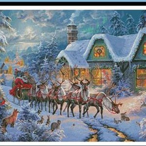 Choice of 2 Sizes - Magic of Christmas Counted Cross Stitch Pattern