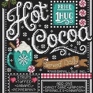 Old Fashioned Counted Cross Stitch Pattern