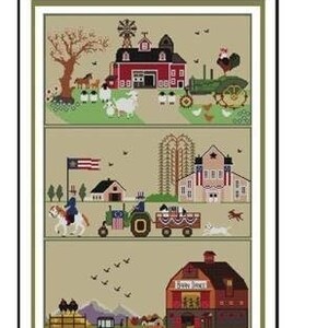 Tracking the Seasons Cross Stitch Pattern